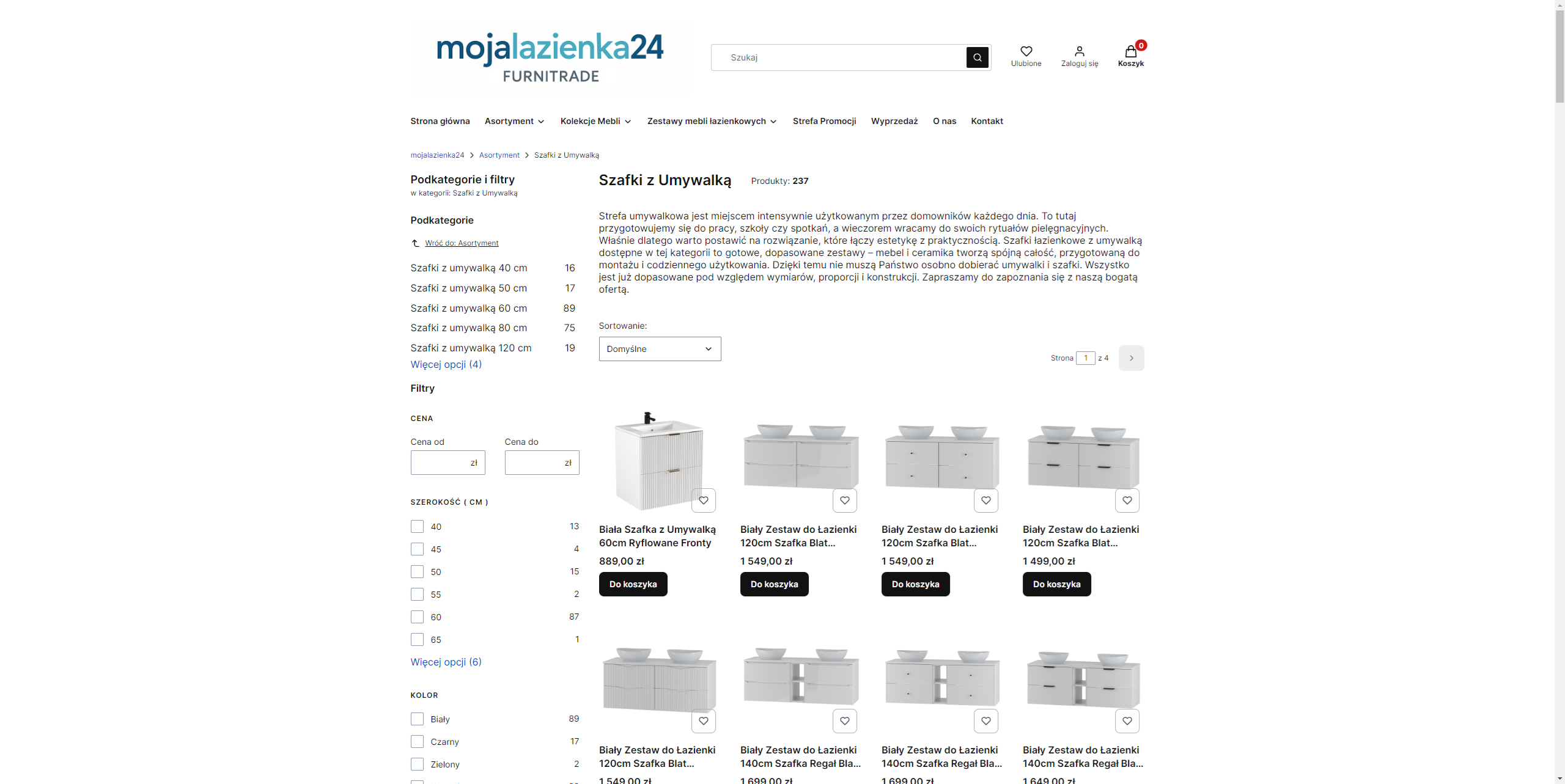 Szafka z umywalką 60, 80 czy 100 cm - jaki rozmiar wybrać do swojej łazienki?