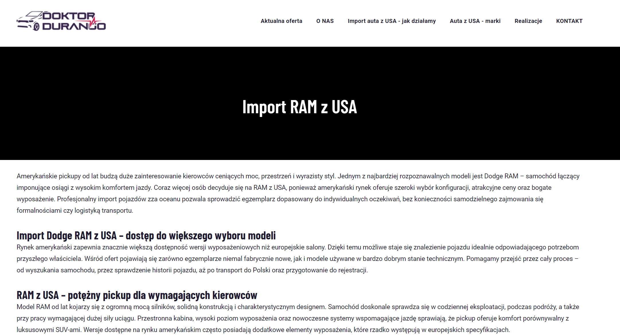 Który Dodge Ram z USA wybrać? Wersje i konfiguracje najczęściej sprowadzane przez kierowców