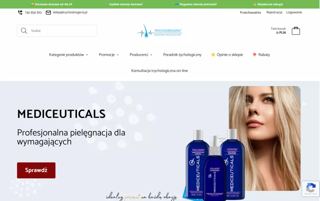 Kosmetyki do włosów | Trychodrogeria