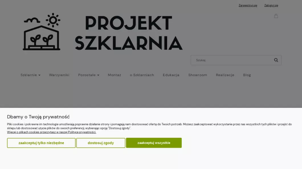 Szklarnie ogrodowe z montażem | Projekt Szklarnia